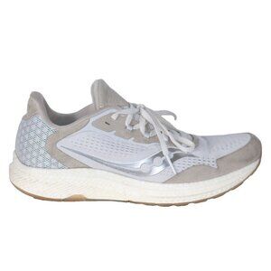 Saucony Women's Size US8 Gray White Freedom4 Form-Fit Sneakers Athletic Trainers